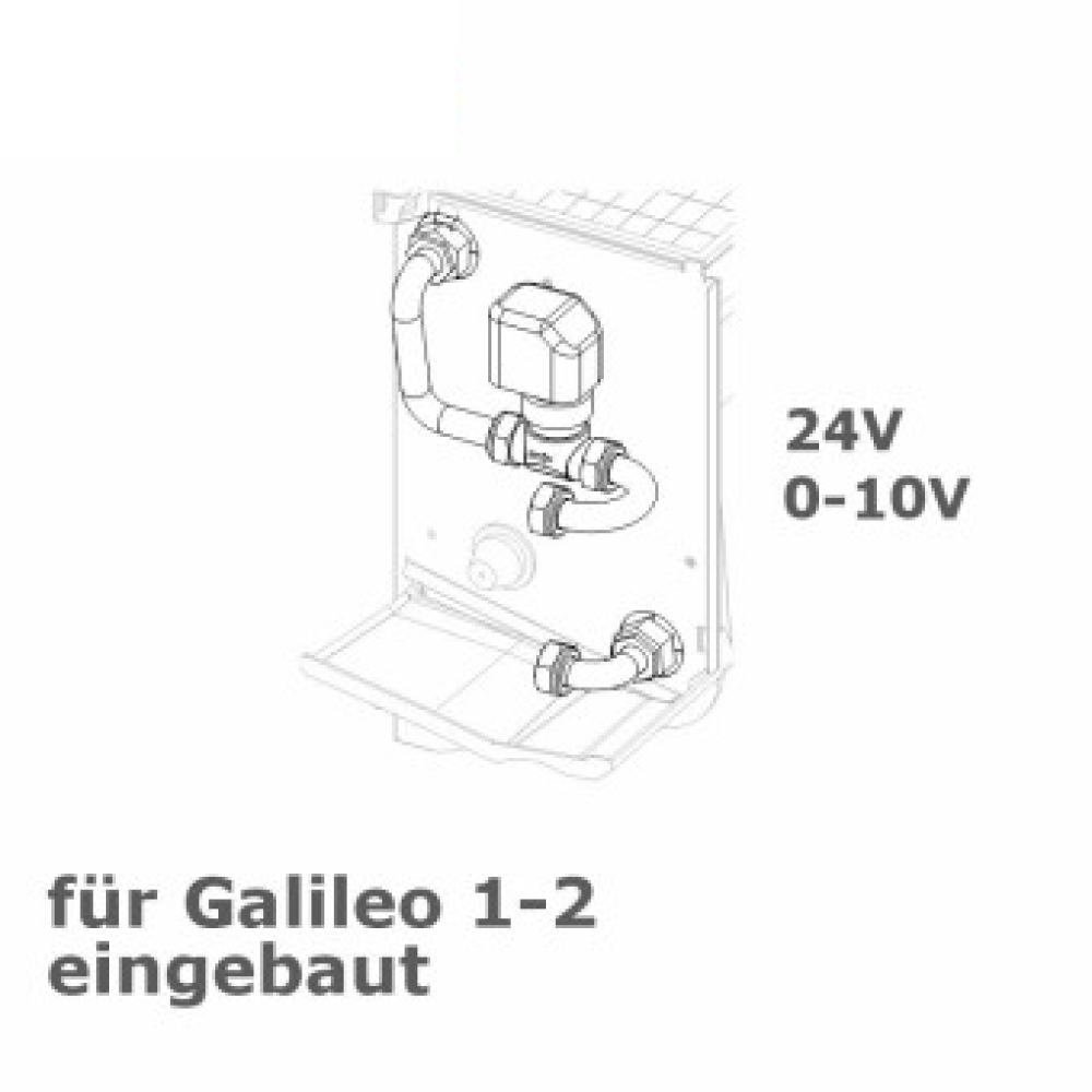 2-Wegeventil  f. Galileo 1-2, 24V, 0-10V, eingebaut